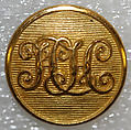 Button, metal, British