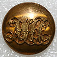 Button, metal, British