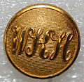 Button, metal, British