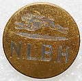 Button, metal, British