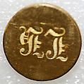 Button, metal, British