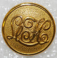 Button, metal, British