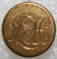 Button, metal, British