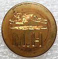 Button, metal, British