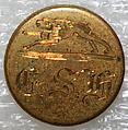 Button, metal, British