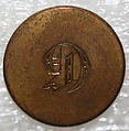 Button, metal, British