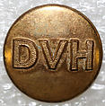 Button, metal, British