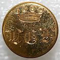 Button, metal, British