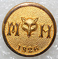 Button, metal, British