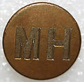 Button, metal, British