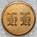 Button, metal, British