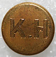 Button, metal, British