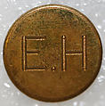 Button, metal, British