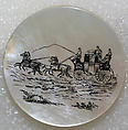 Button, mother-of-pearl, British