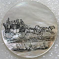 Button, mother-of-pearl, British