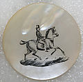 Button, mother-of-pearl, British