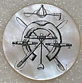 Button, mother-of-pearl, British