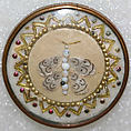 Button, glass, pearl, metal, French