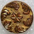 Button, metal, American or European