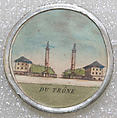 Button, watercolor, French