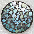 Button, semi-precious stones, British