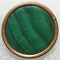 Button, semi-precious stones, British