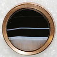 Button, semi-precious stones, British