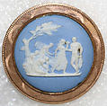 Button, jasper, metal, British