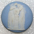 Button, jasper, metal, British