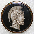 Button, porcelain, French