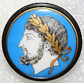 Button, porcelain, French