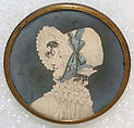 Button, metal, glass, French