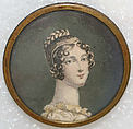Button, metal, glass, French
