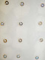 Button, porcelain, American or European
