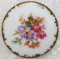 Button, porcelain, American or European