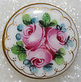 Button, porcelain, American or European