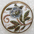 Button, porcelain, American or European