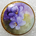 Button, porcelain, American or European