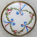 Button, porcelain, American or European