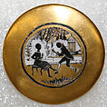 Button, porcelain, American or European