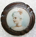 Button, porcelain, British