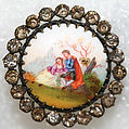Button, porcelain, British