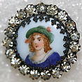 Button, porcelain, British