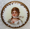 Button, porcelain, British