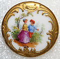 Button, porcelain, British