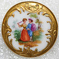 Button, porcelain, British