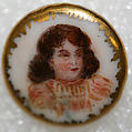 Button, porcelain, British