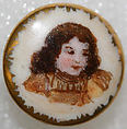 Button, porcelain, British