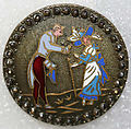 Button, enamel, French
