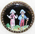 Button, enamel, French
